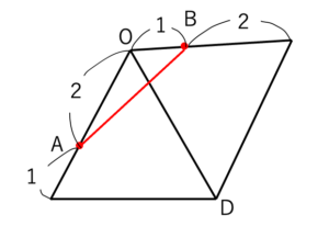正四面体の最短距離の問題、解答