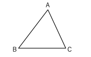 三角形の内角が180°であることの証明